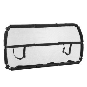 Dog Car Barrier, 46" Wide Car Divider for Cargo Area, Vehicle Pet Barrier with See Through Net Mesh